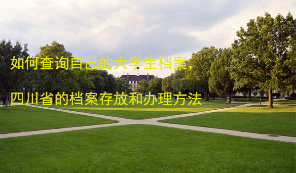 如何查询自己的大学生档案， 四川省的档案存放和办理方法