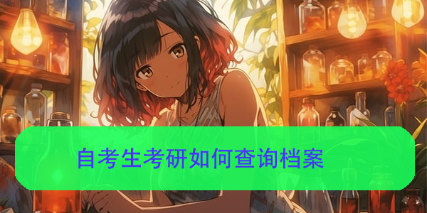 自考生考研如何查询档案，档案丢失的补办攻略