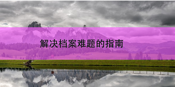 个人档案查询与补办，解决档案难题的指南