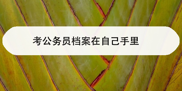 非全日制档案自己手里，如何处理？