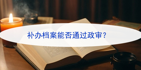 大学档案丢失，补办档案能否通过政审？