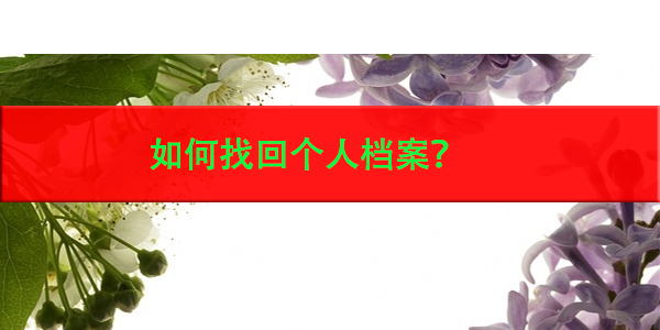 档案不知所踪，如何找回个人档案？