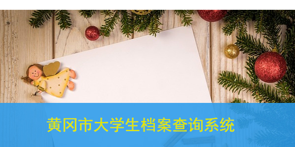 黄冈市大学生档案查询系统，如何操作？